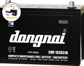 ẮC QUY ĐỒNG NAI KHÔ DÙNG CHO Ô TÔ 12V-90AH (CMF105D31 R/L)