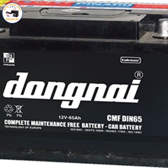 ẮC QUY ĐỒNG NAI KHÔ DÙNG CHO Ô TÔ 12V-65AH (CMFDIN65)